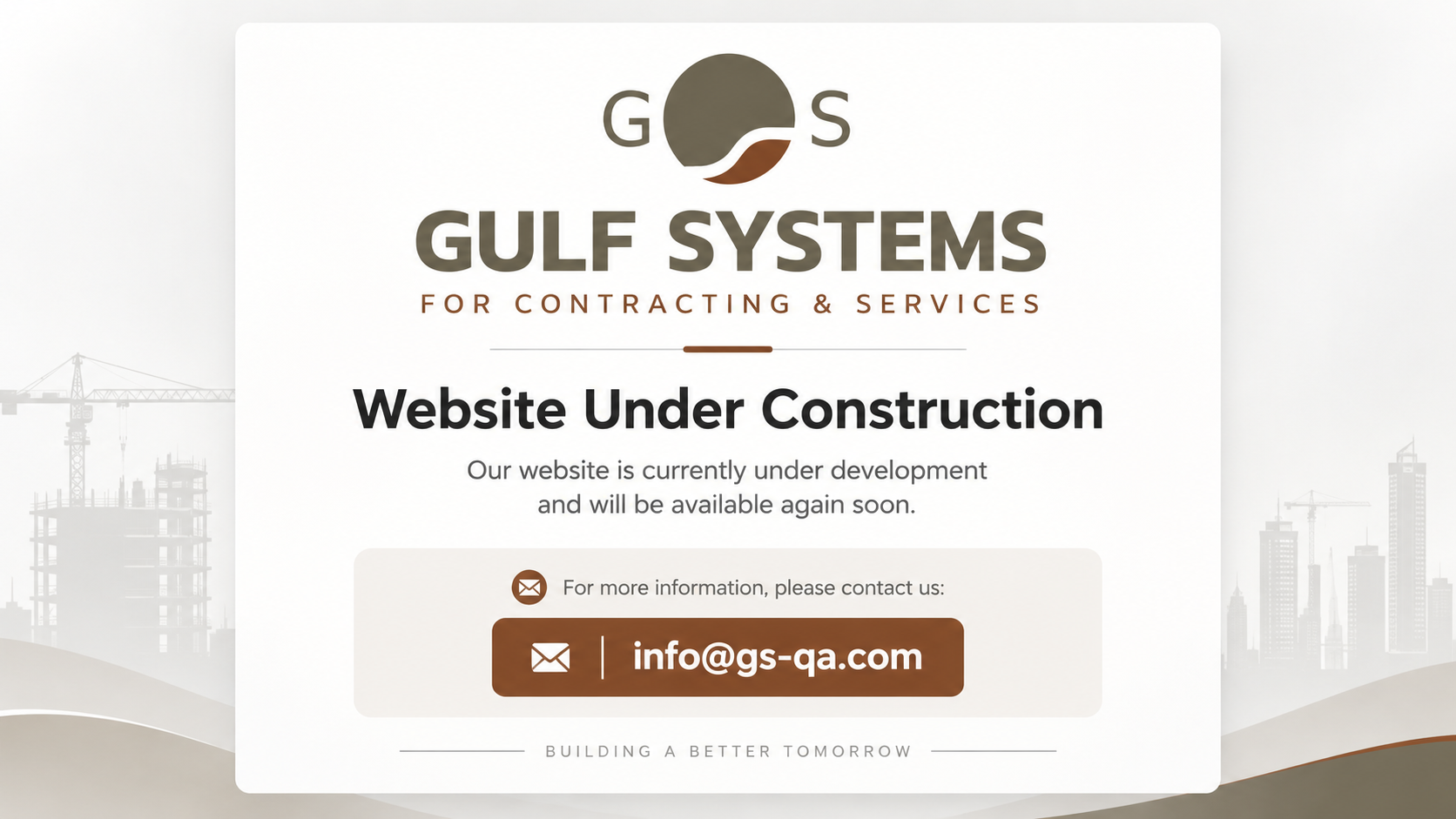 Gulf Systems - Website Under Construction